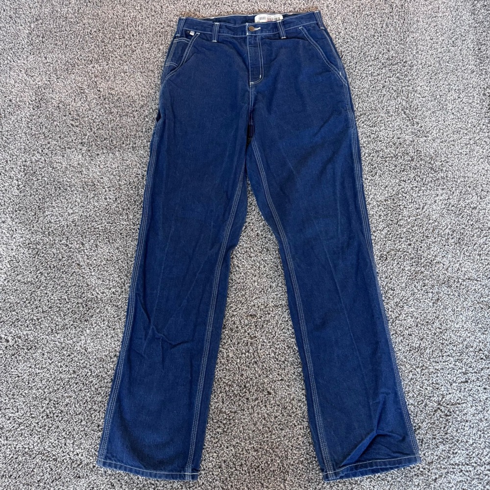 Carhartt FR Jeans Mens Blue Flame Resistant Utility Work 290-83 SEE MEASUREMENTS